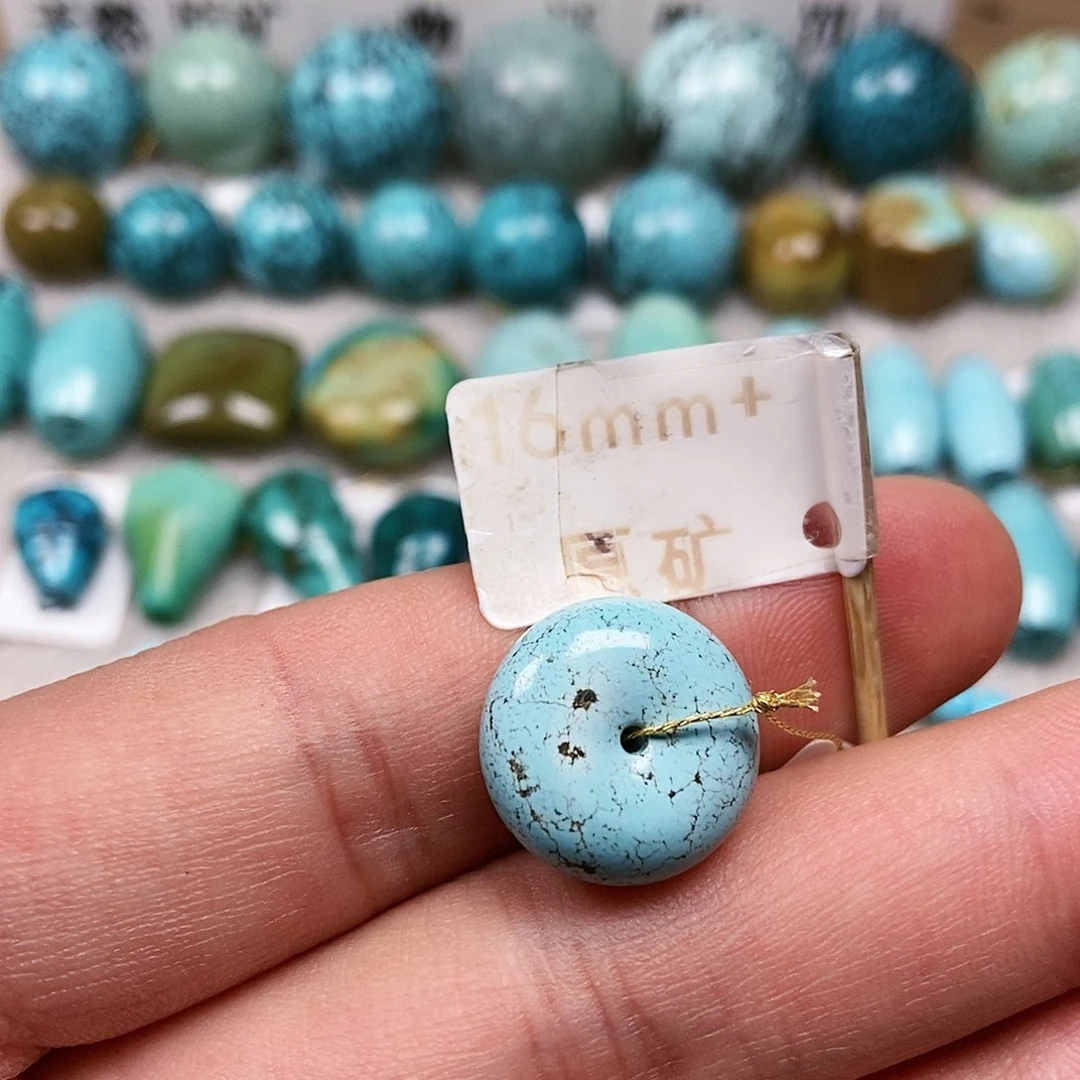 未镶嵌绿松石珠宝半成品
