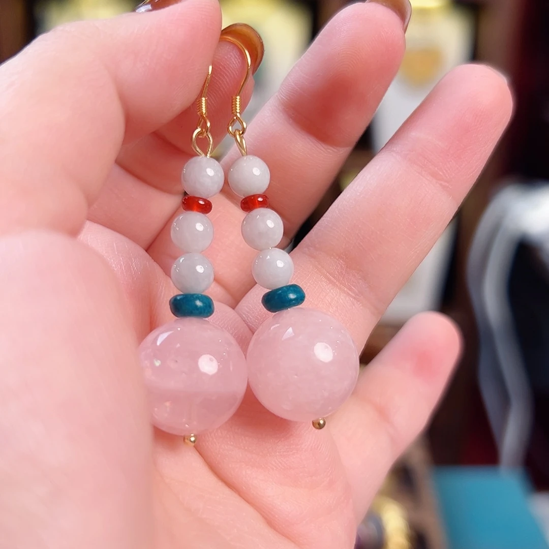 925银珐琅锦和设计复古耳环