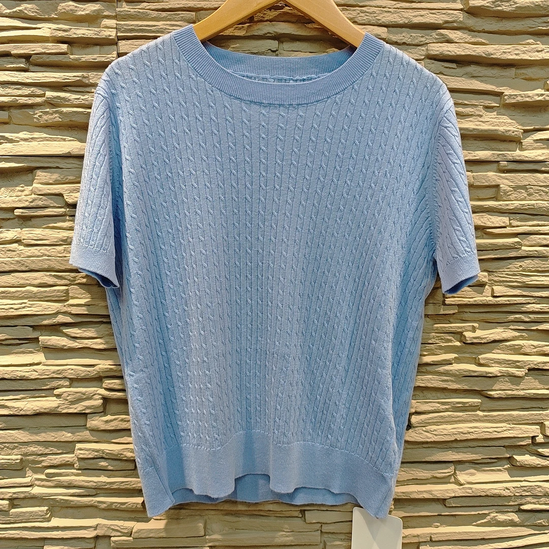 2025【Mr订单】春季轻奢休闲百搭短袖针织T恤（GZ910）