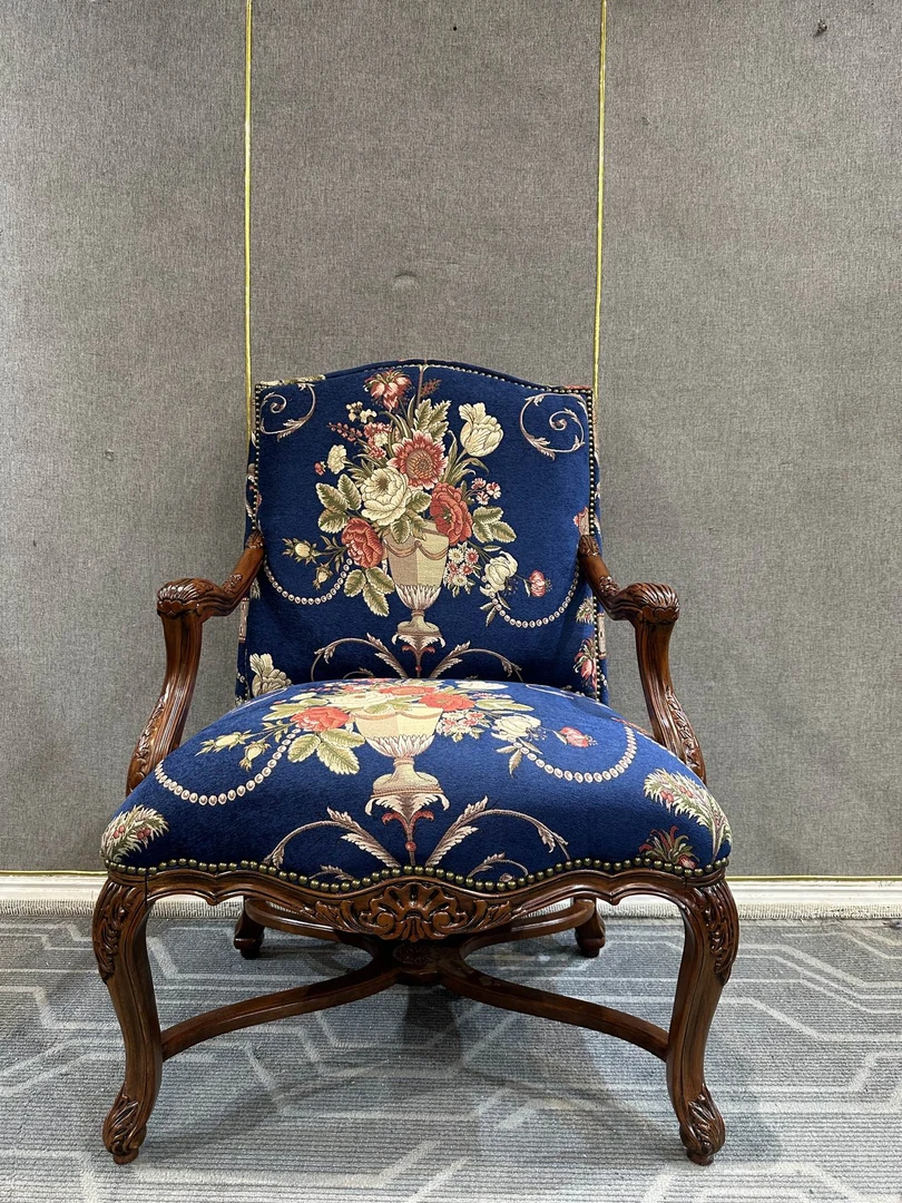 XXY523休闲椅730*750*1080坐高490 复古简约单人椅座椅坐具