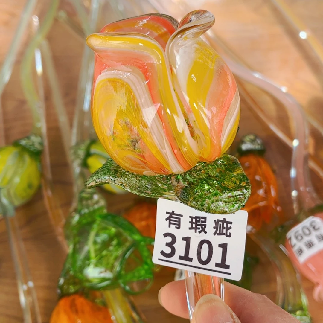 琉璃3101瑕 花瓶家悦美居长40