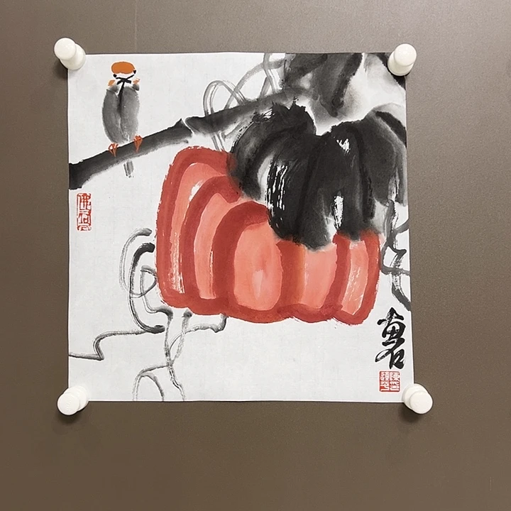 国画陈连平  手绘原创