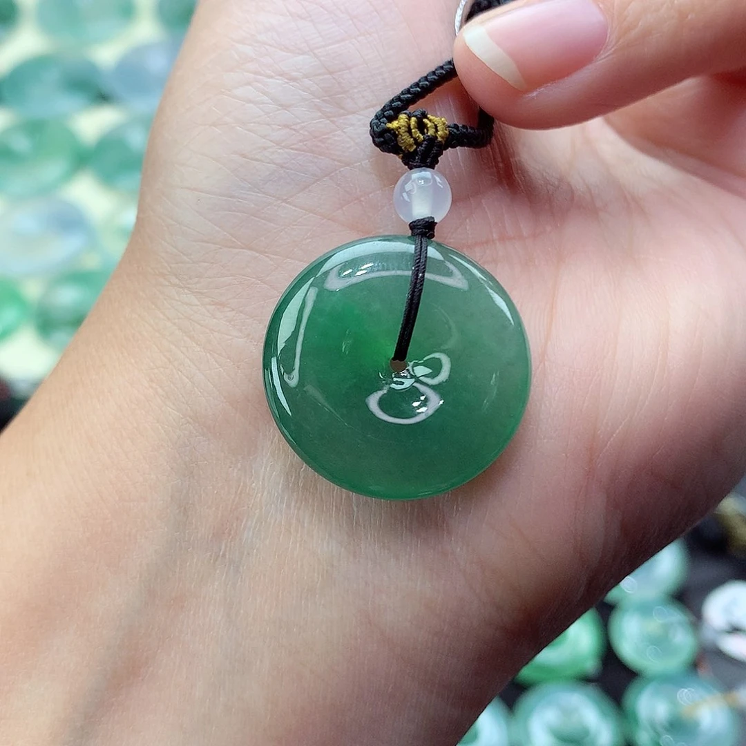 翡翠颈饰未镶嵌84尺寸23.7-5.6