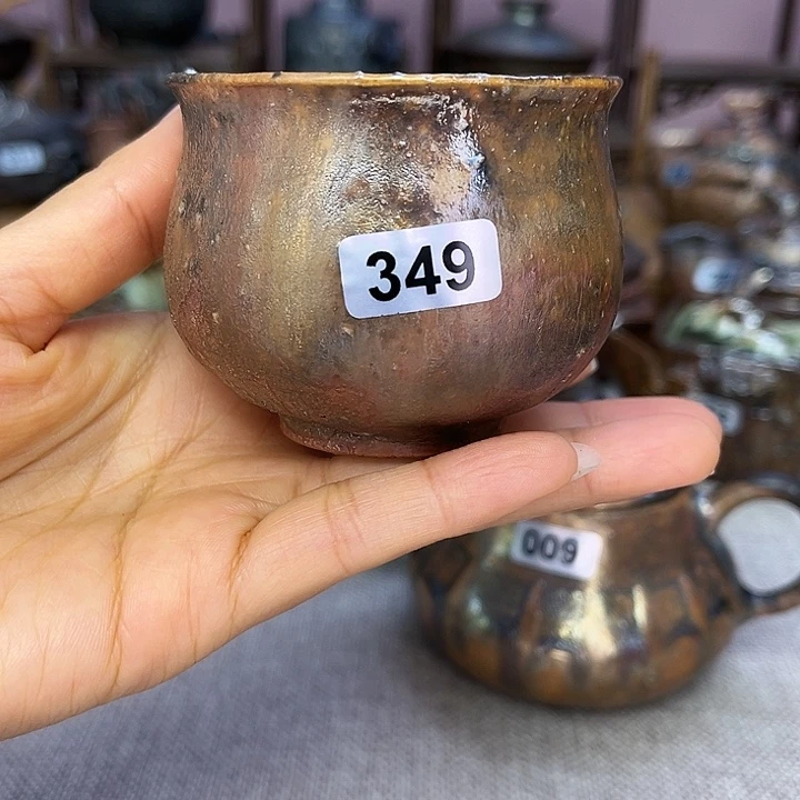 裸柴烧陶瓷手工茶器