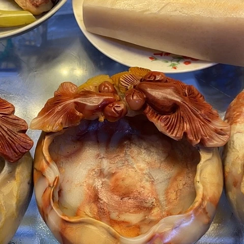 寿山石笔洗，烟灰缸，芙蓉石