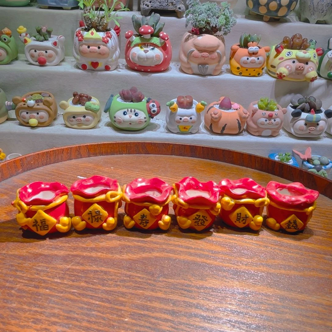 083纯手工制作重工盆盆25一个