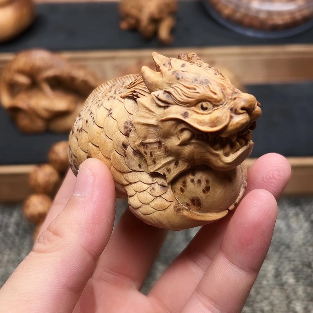 柏木（崖柏）把件太行崖柏鱼化龙