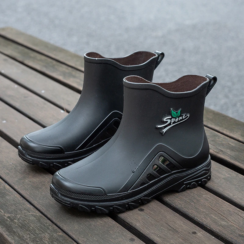 时尚新款女雨鞋防水鞋防滑雨靴短筒日系百搭中筒外穿耐磨外贸批发