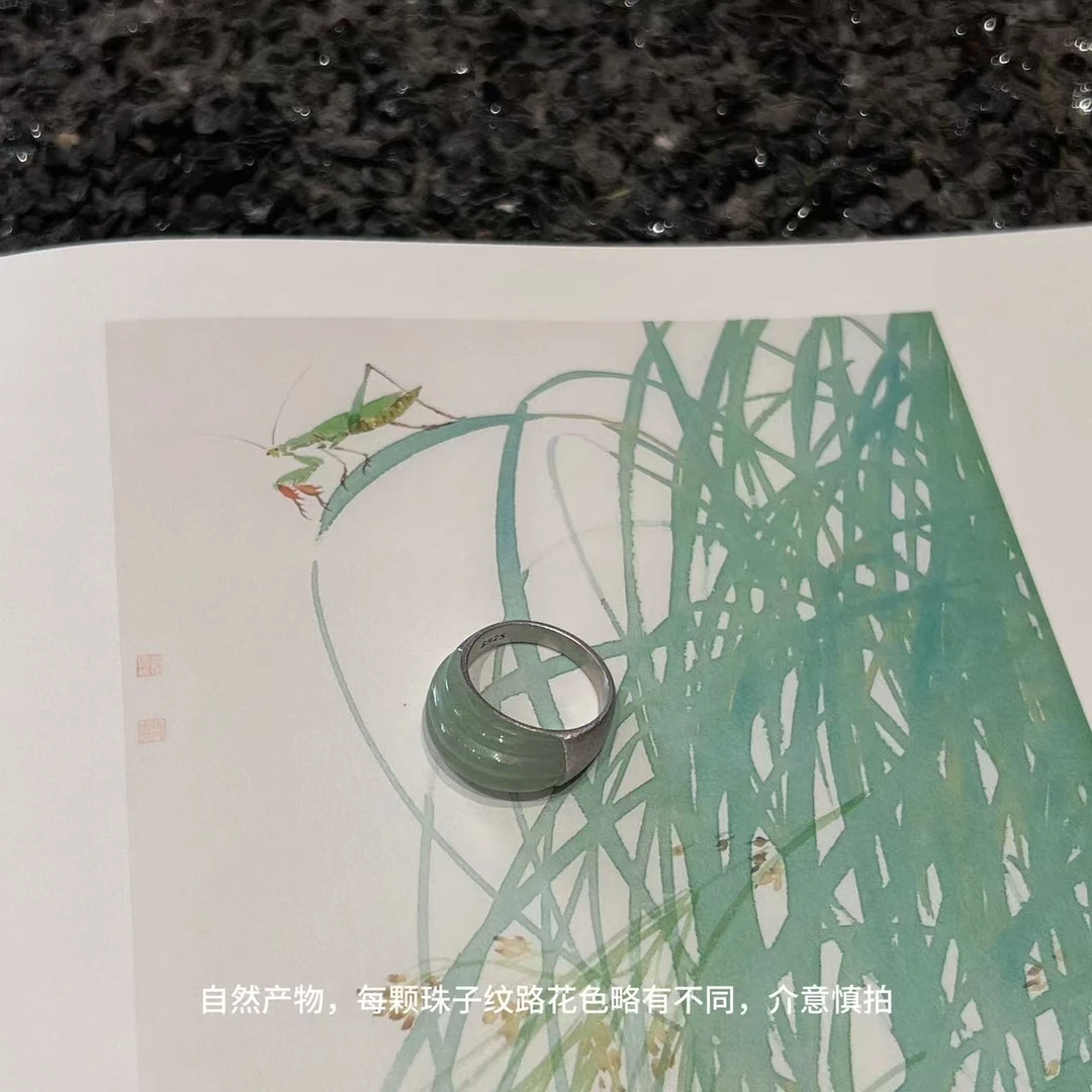 925银戒指 JIUJIU【手工定制设计师款戒指】时尚素圈经典指环0430