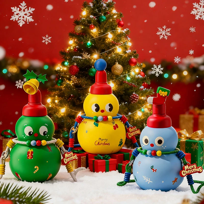 【圣诞限定】葫芦水壶高颜值女士吸管大容量保温杯儿童便携喝水杯子