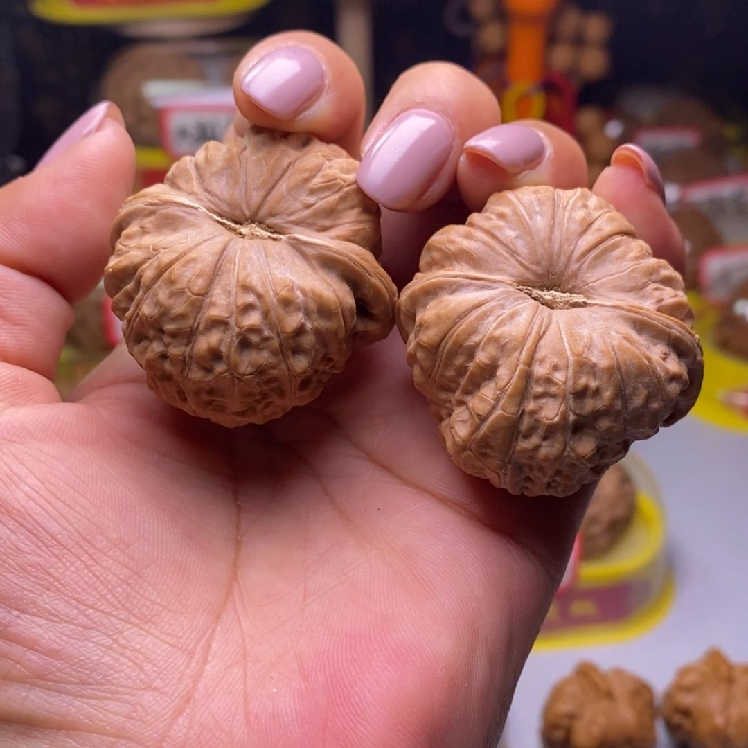 把件文玩核桃018南瓜墩41尺全品