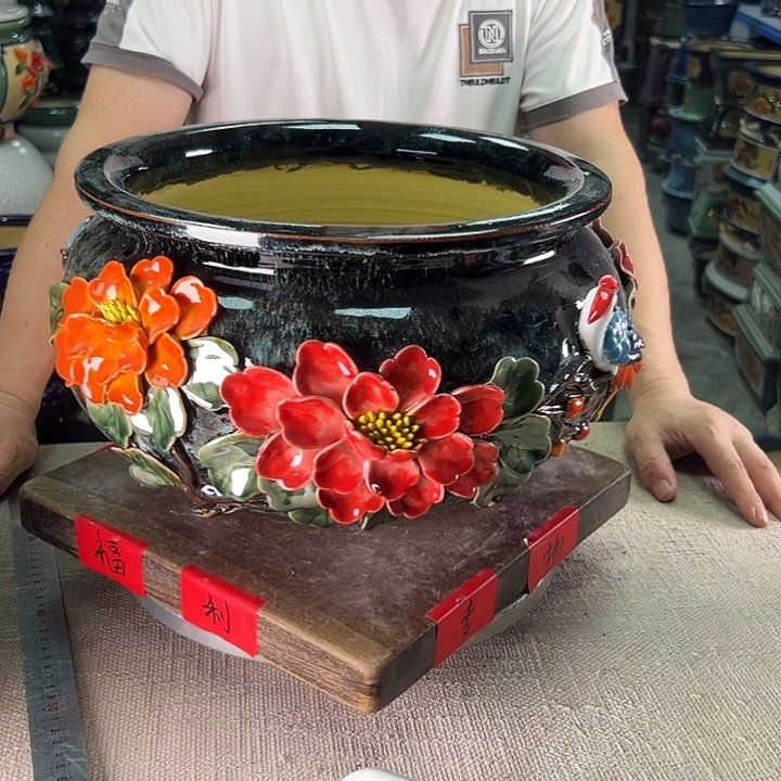 (****泳坤堂石湾盆陶瓷