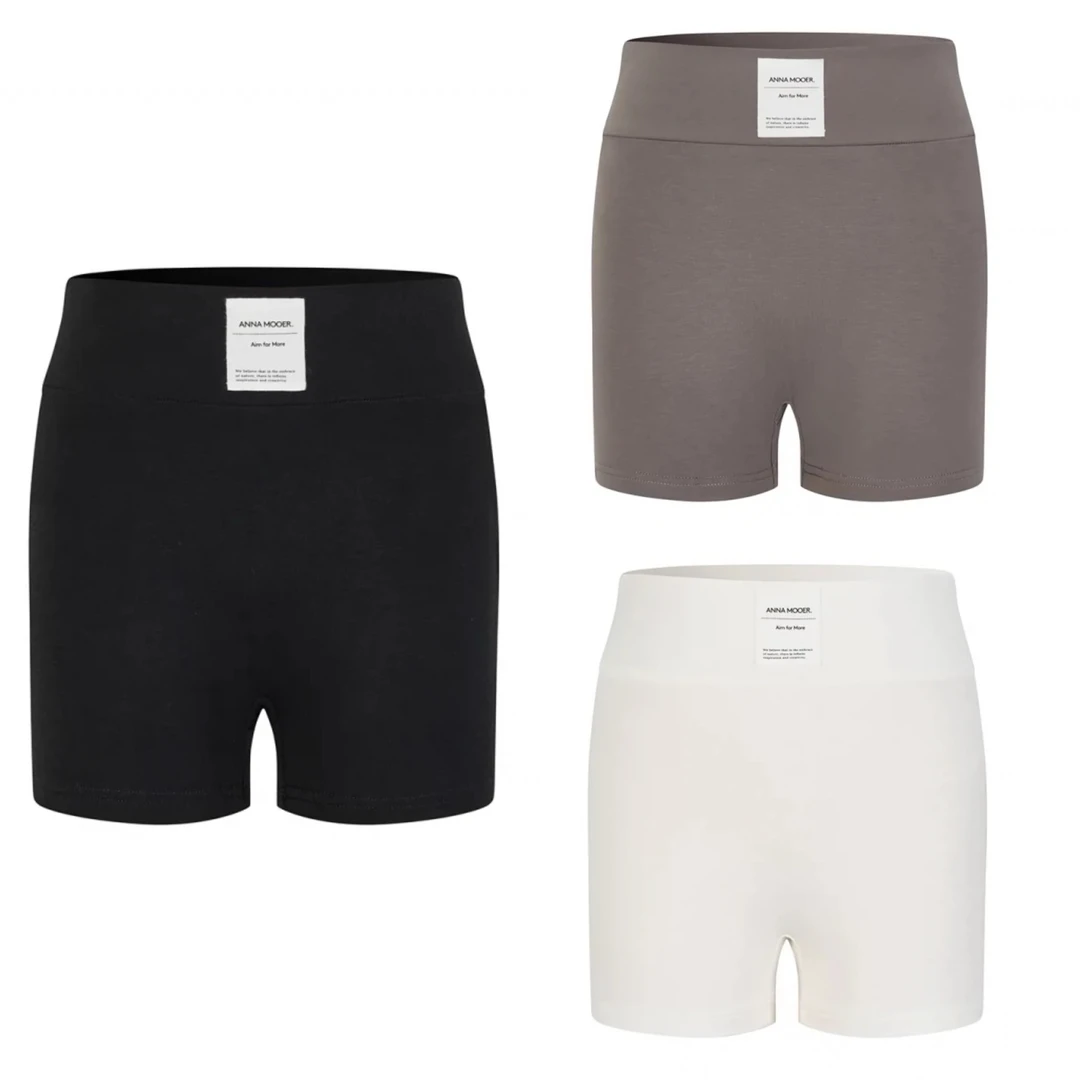 ANNAMOOER设计师品牌 25SS 纯色休闲简约百搭短裤 平角裤