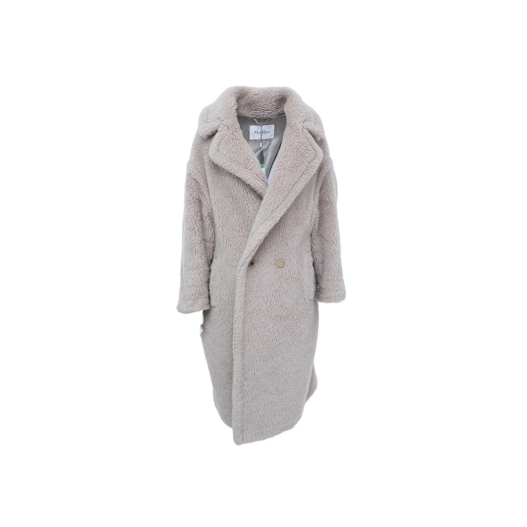 99新 MaxMara  卡其色 羊驼毛 Teddy泰迪 大衣P205944984