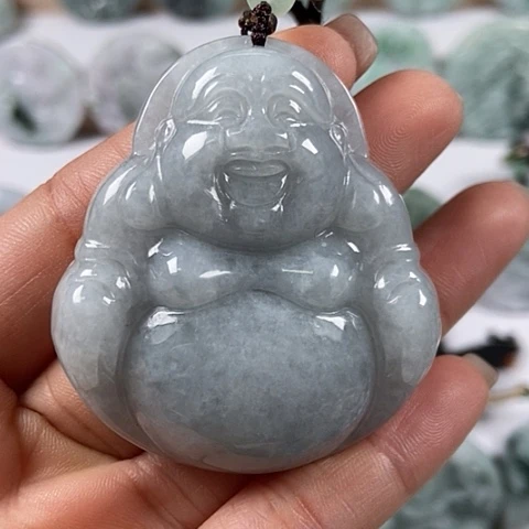 翡翠颈饰未镶嵌大佛福利