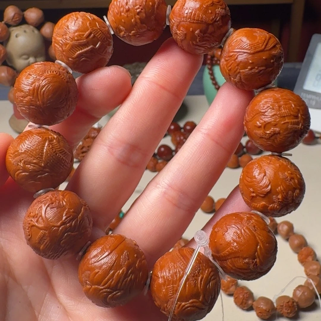 橄榄核手串/手链手工满工风景1.95