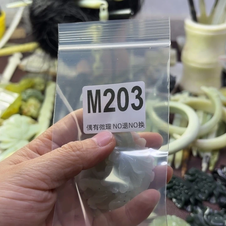 蛇纹石玉发饰合金欣*