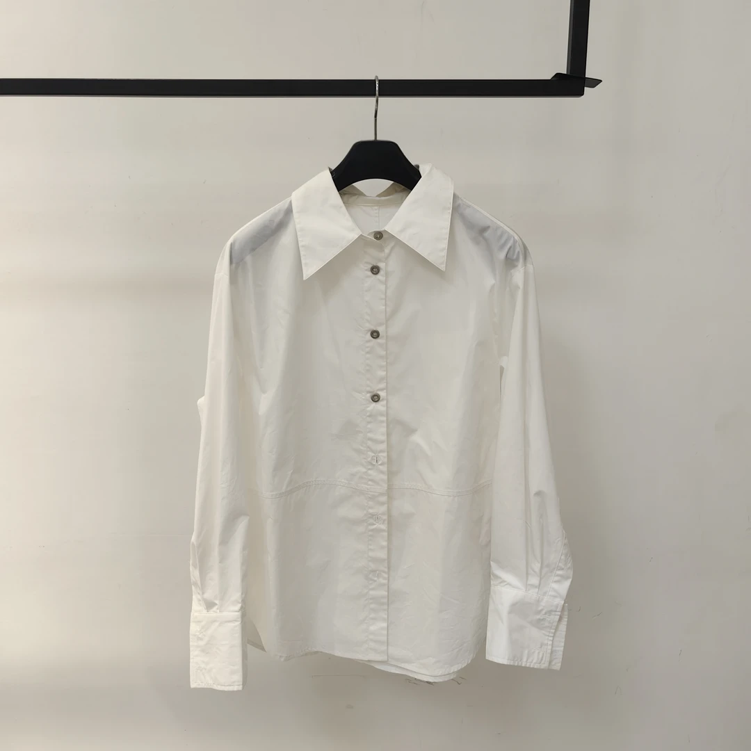 【麦丝】休闲百搭宽松显瘦长袖单排扣衬衫  MSY-6568S