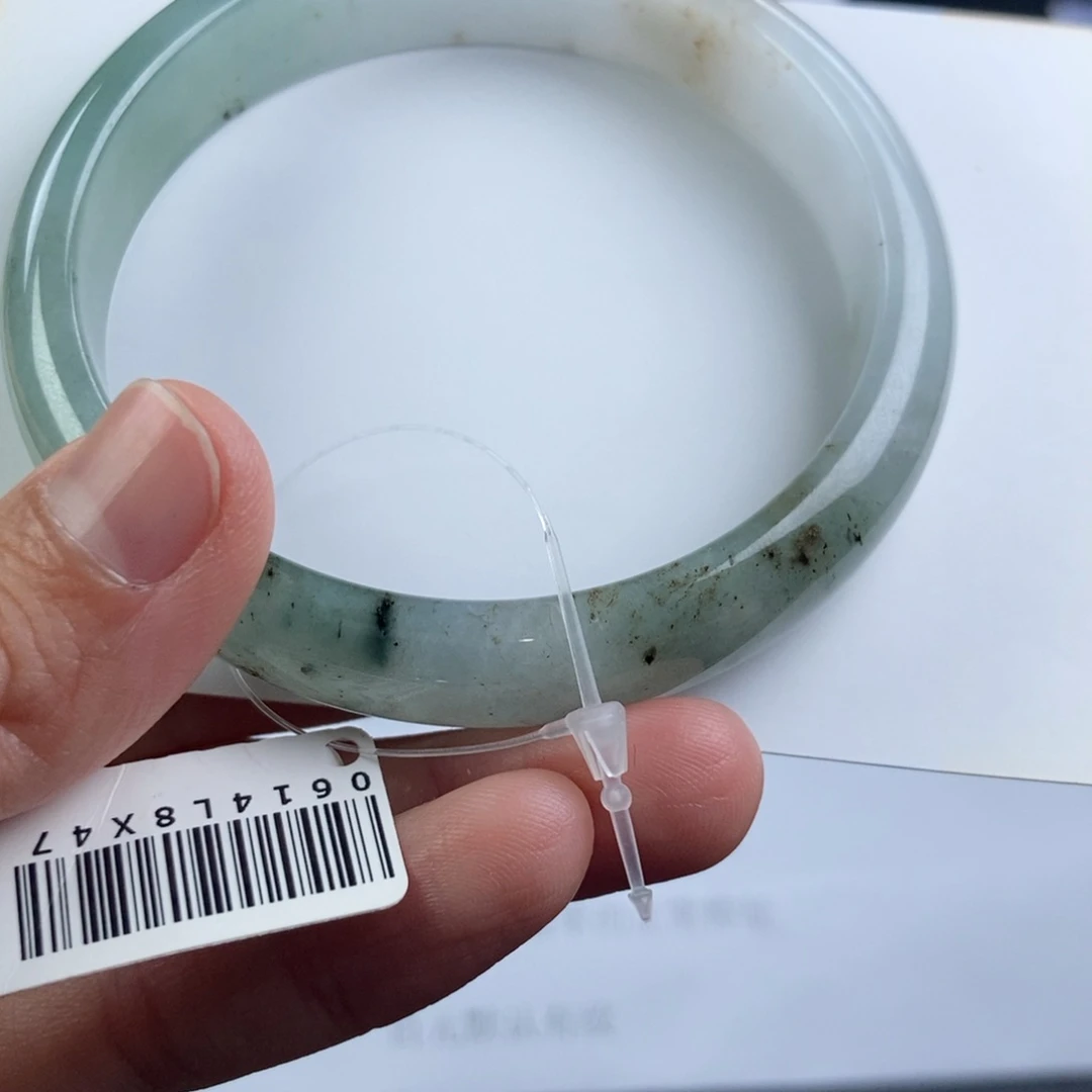 翡翠手镯未镶嵌漏-正圈57