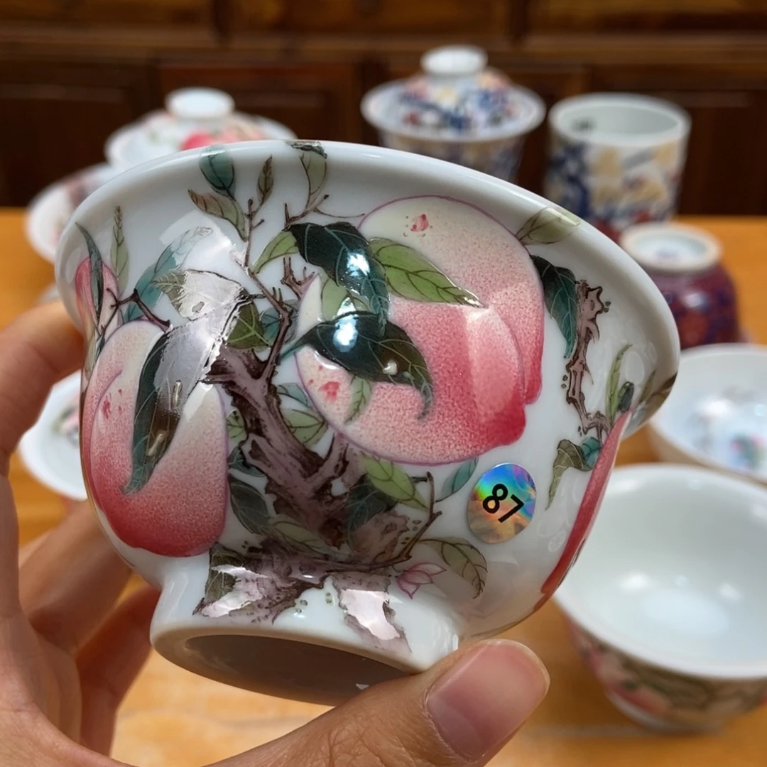 手绘现代茶具非古董