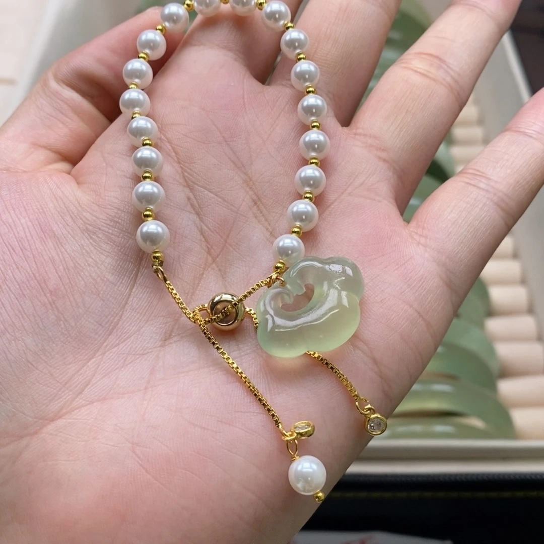 蛇纹石玉手链未镶嵌