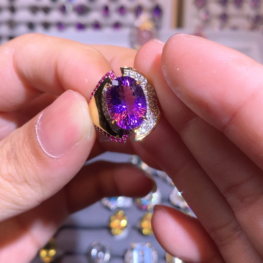 【闪购商品】水晶戒指银S925镶嵌ℳ****?戒指