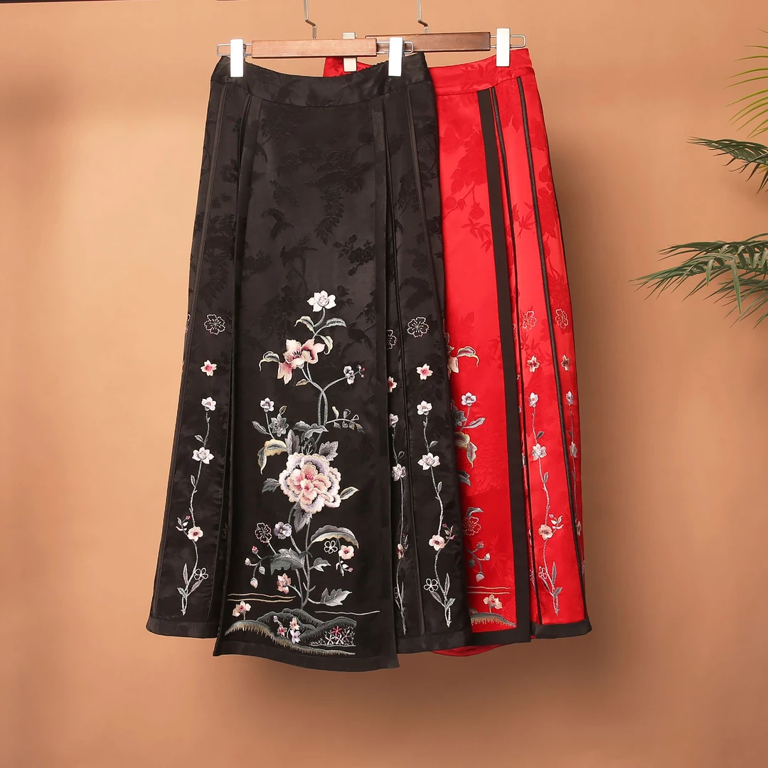 24255素女馆新款新中式复古马面裙素女馆