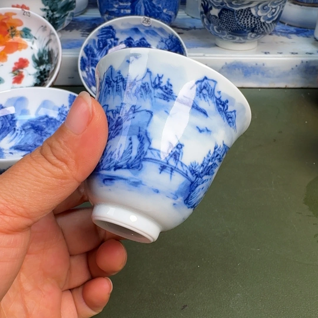 瓷景德镇纯手绘茶具圆圆204