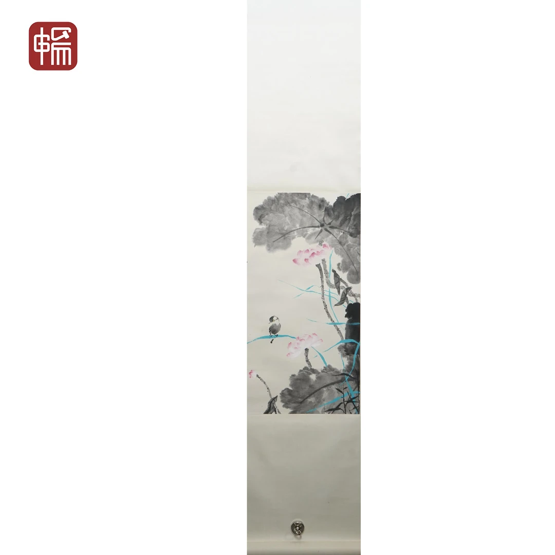 F816 2004年作《花鸟》春阳 65*38（2.2平尺）纸本立轴 YQ，