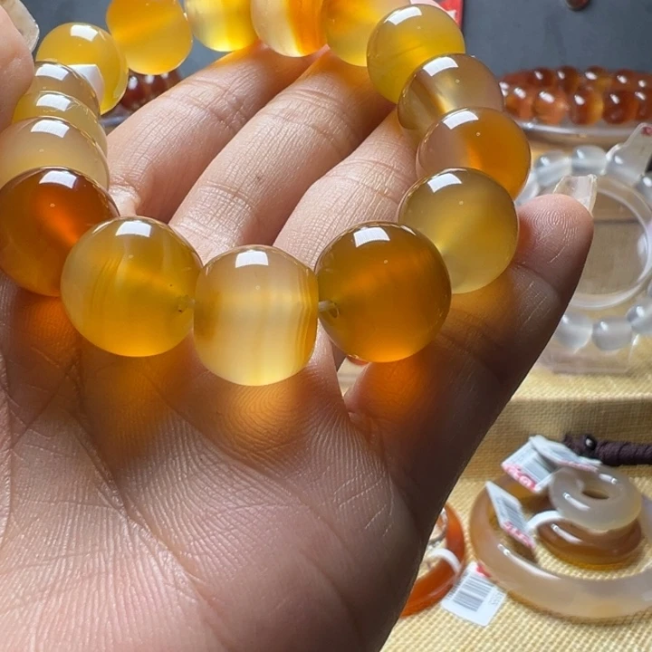幸***星玛瑙/玉髓颈饰未镶嵌21
