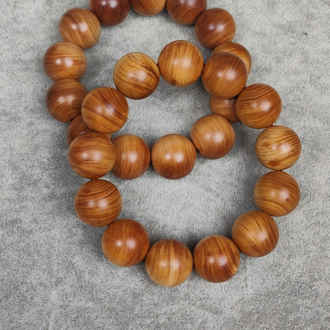 陈化老料佛珠手串男女木质文玩饰品情侣礼物，甜香味