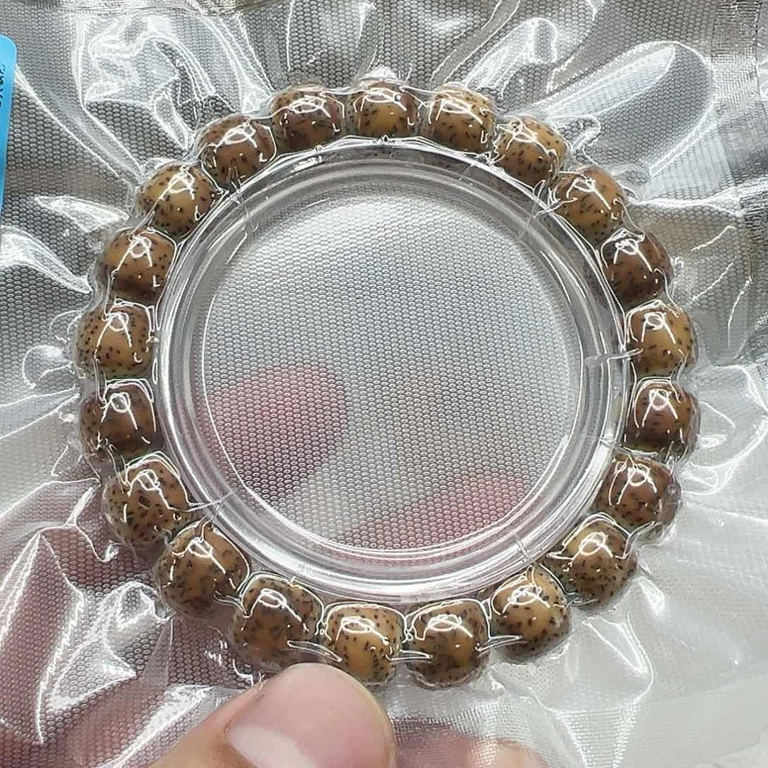 星月菩提手串29高端火烧云星月菩提单圈1.1