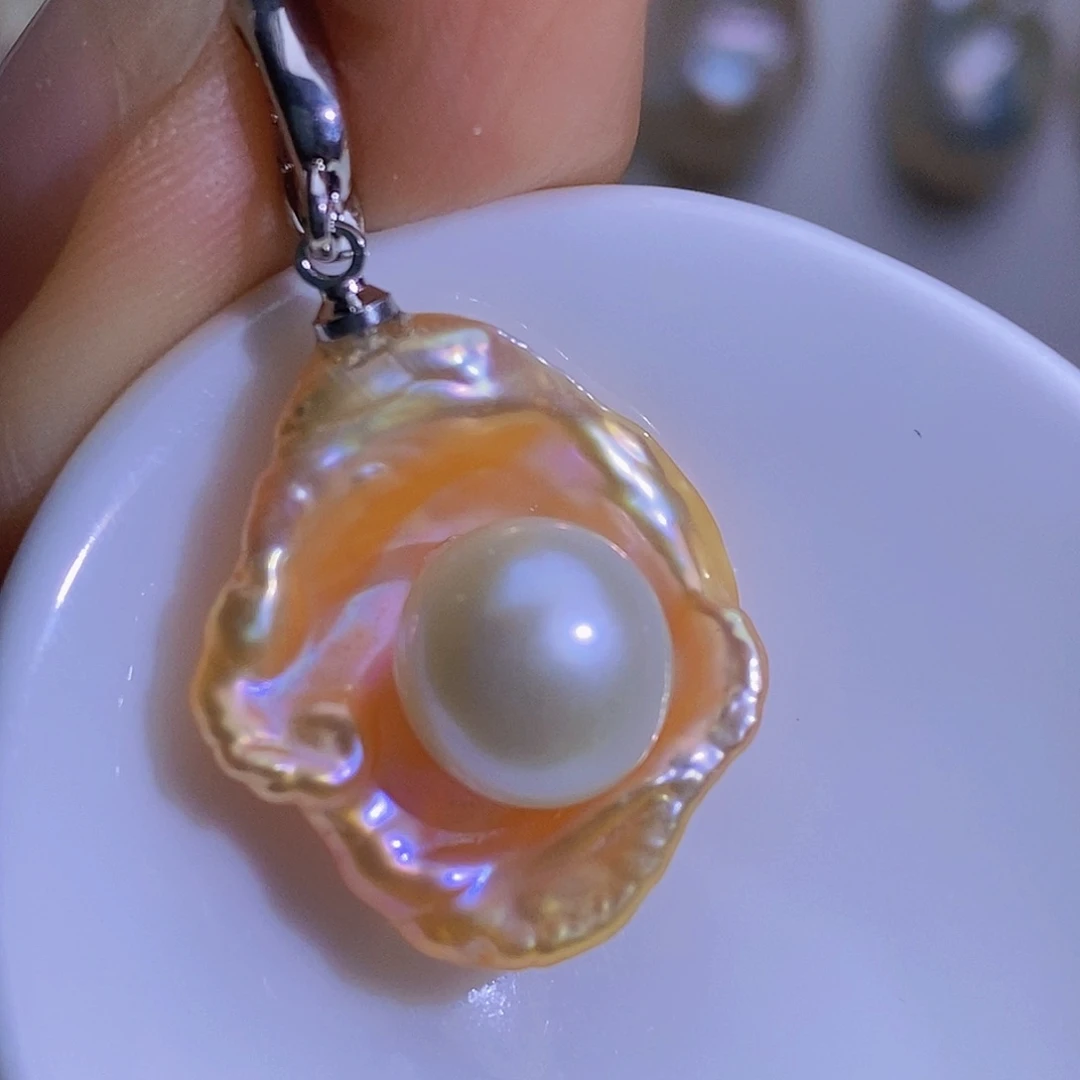 淡水珍珠淡水珍珠银S925镶嵌