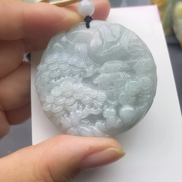 翡翠未镶嵌颈饰天然翡翠