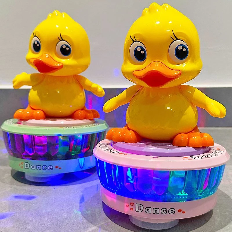 涵涵家】电动摇摆跳舞鸭玩具带灯光音乐适合0至5岁宝宝益智早教