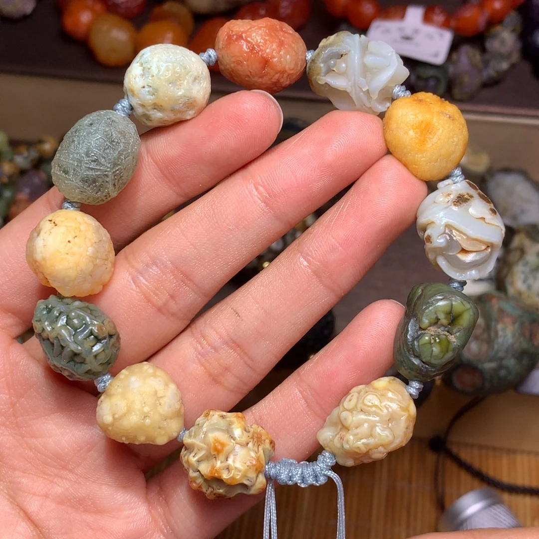 未镶嵌玛瑙/玉髓珠宝半成品