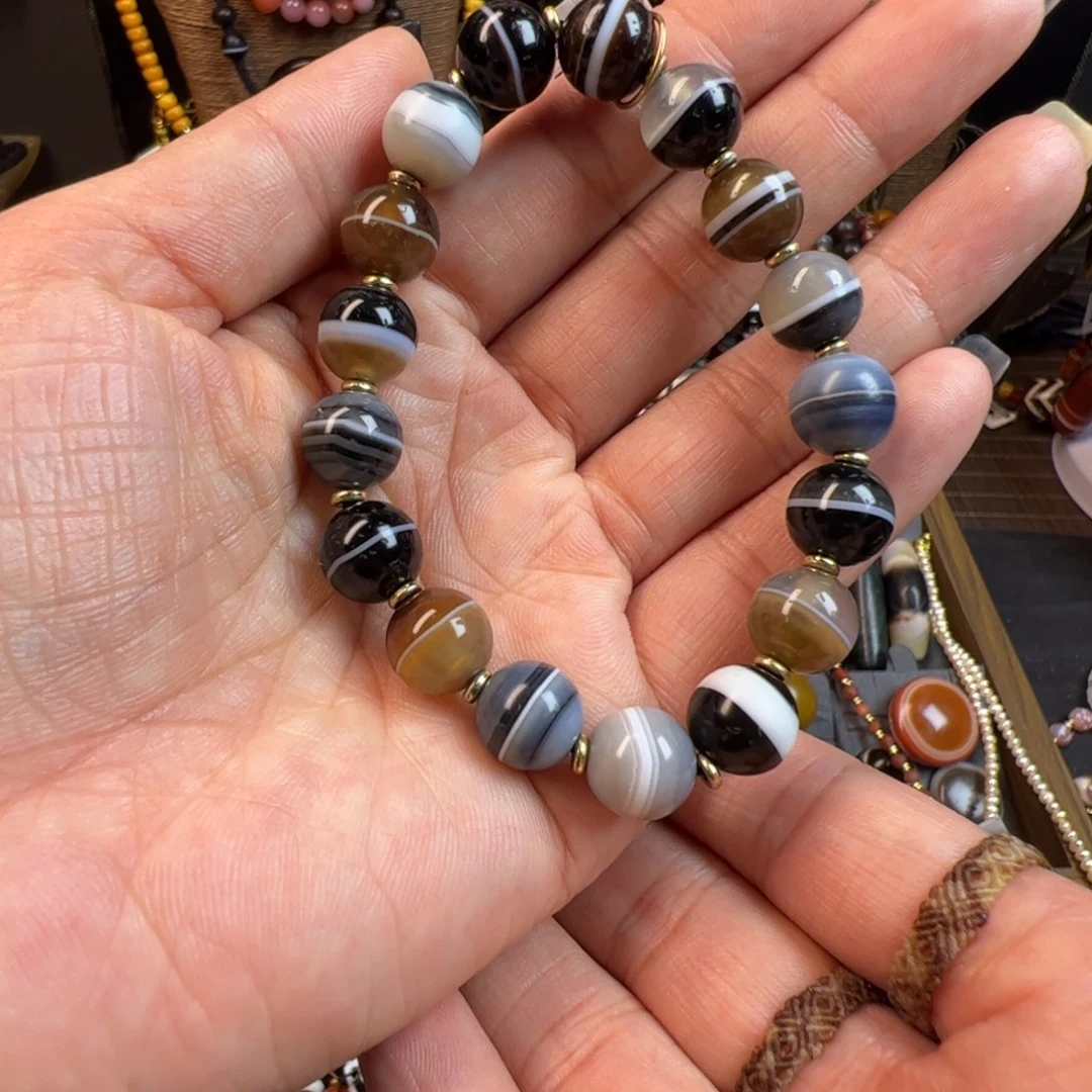 玛瑙/玉髓未镶嵌手链