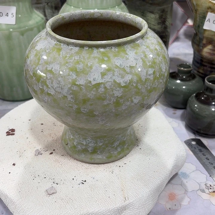 盘景德镇陶瓷高度18，口径10