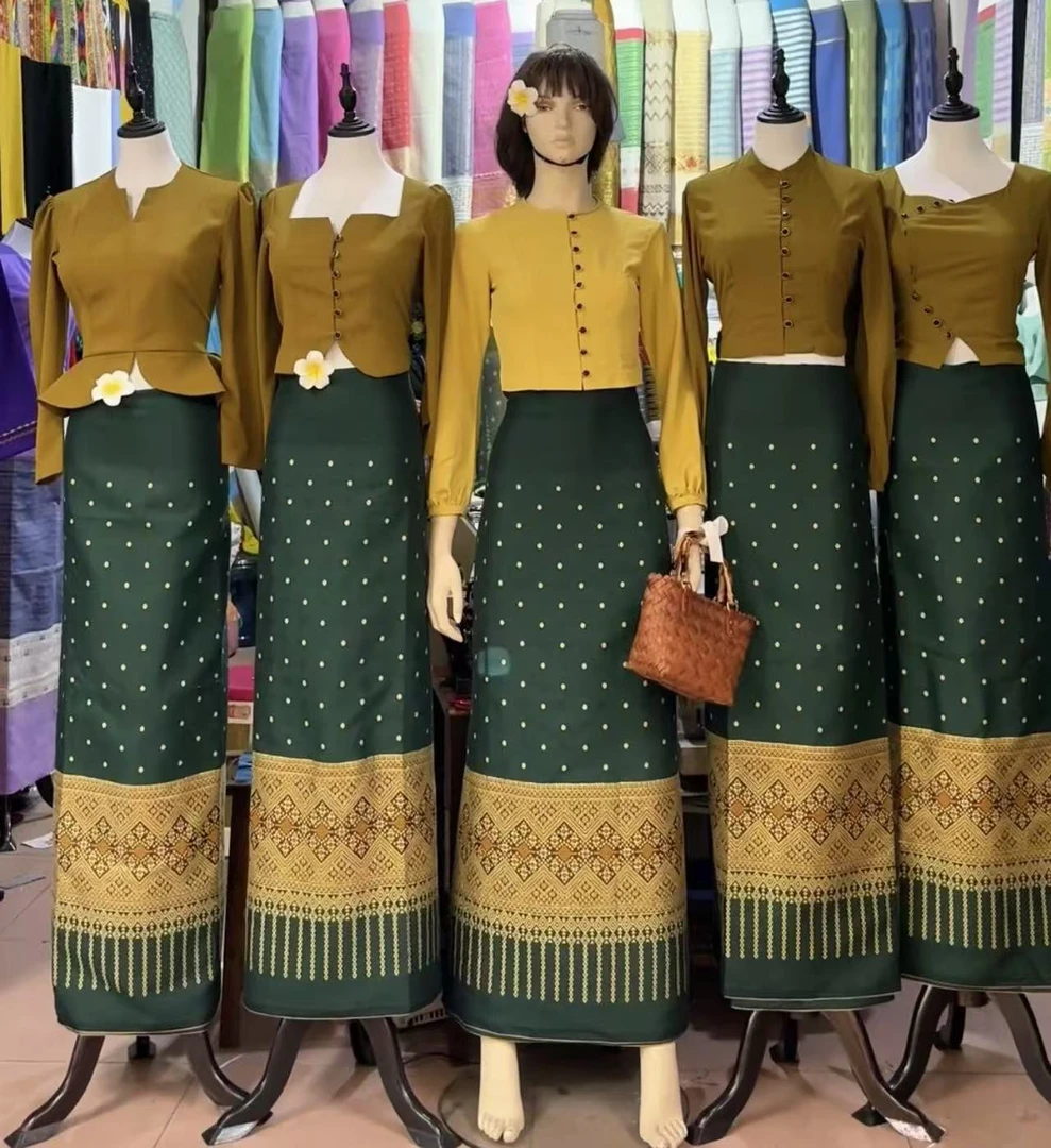 少航哩傣族民族服饰 全套布料