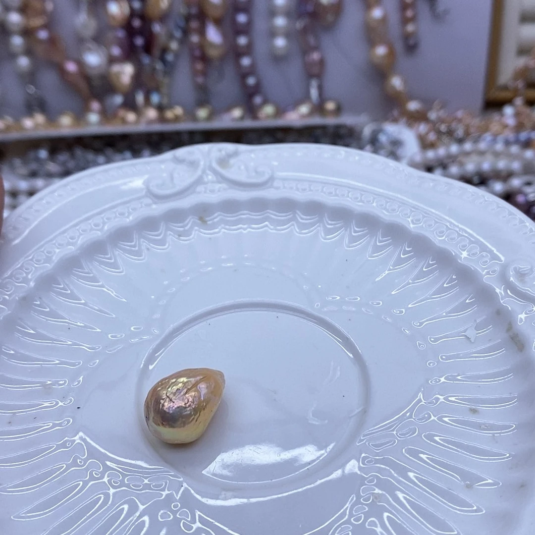 颈饰合金淡水珍珠