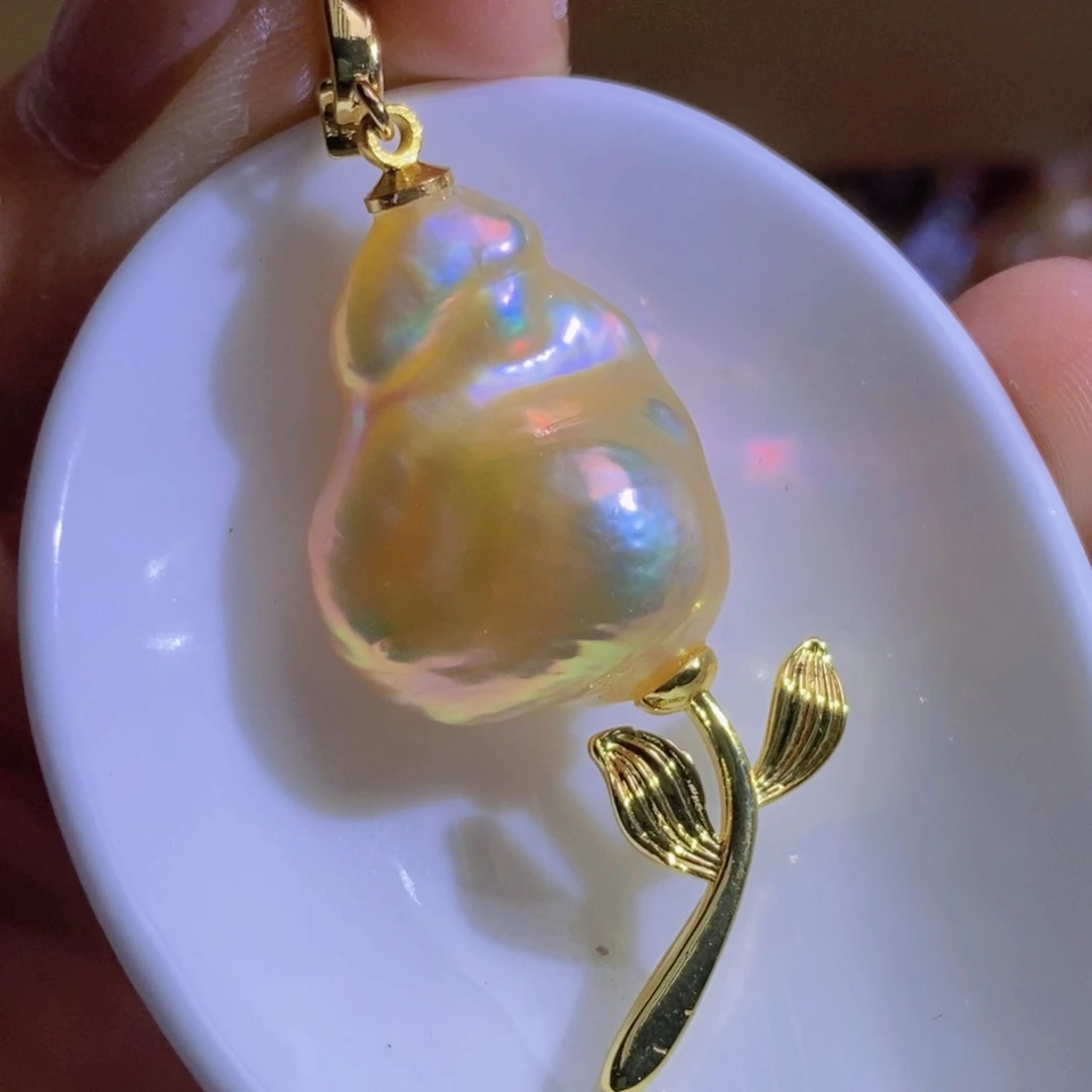 合金淡水珍珠一个