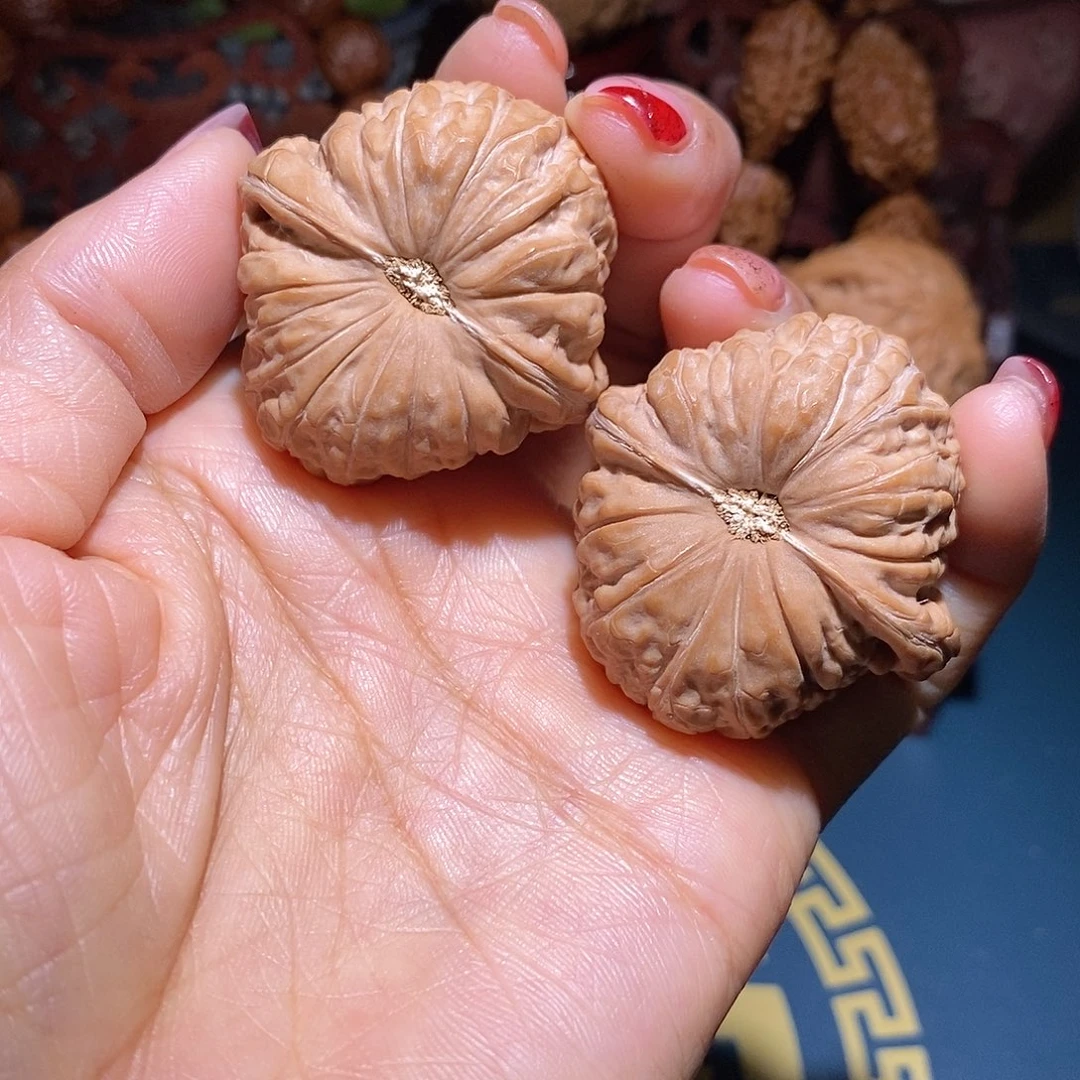 文玩核桃把件40南瓜墩全品