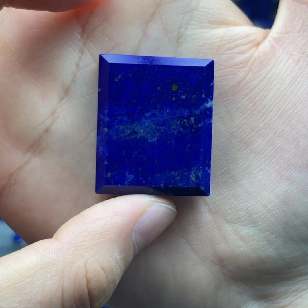 青金石未镶嵌无事牌25.4x30.6mm