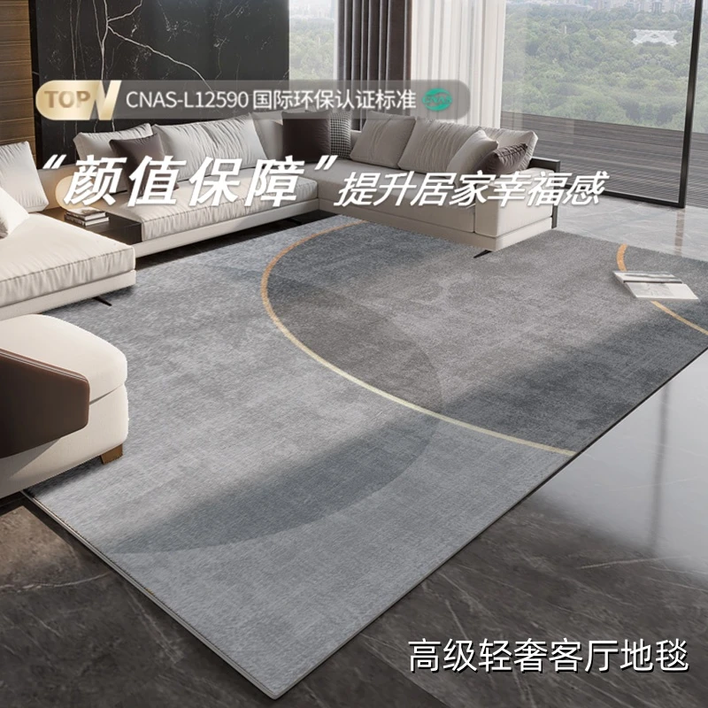 冬季新款简约卧室地毯轻奢高级吸水客厅地毯茶几毯家用地毯床边毯