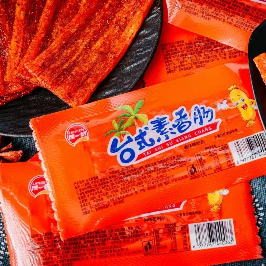 台式素香肠香辣麻辣零食网红怀旧休闲小吃大刀肉辣条便宜批发
