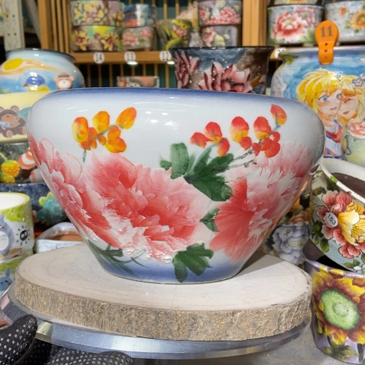 红陶景德镇艺术手绘作品
