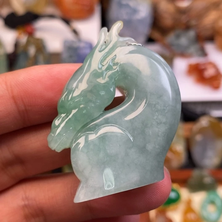 颈饰未镶嵌翡翠缅甸天然翡翠吊坠