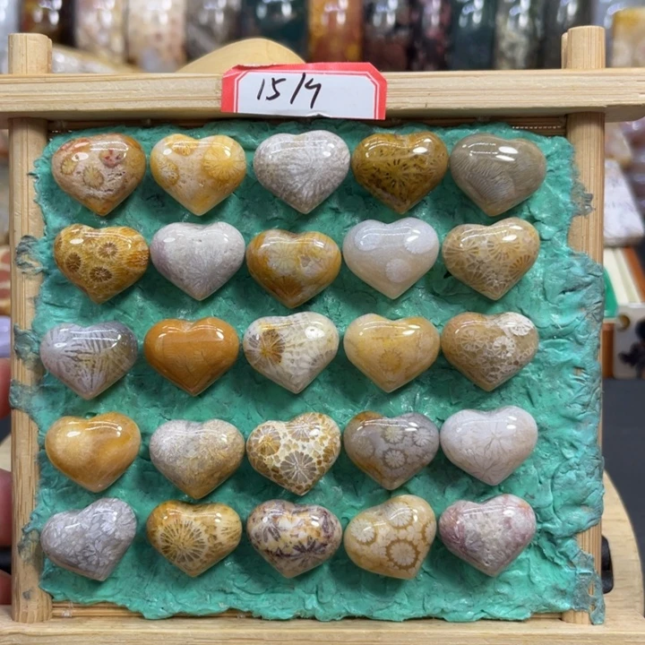 硅化玉未镶嵌颈饰爱心15米1个