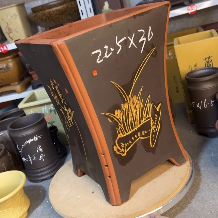 紫砂花盆紫砂花盆