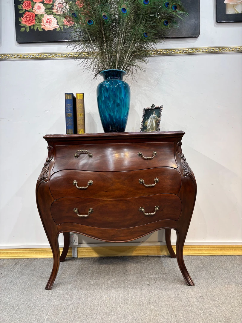 196三斗柜960*440*950面板长875整 美式收纳客厅抽屉式